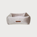 SAPPHIRE Luxury Dog Bed – Sculptural Marble Velvet, Orthopedic Support, Handmade in Europe
