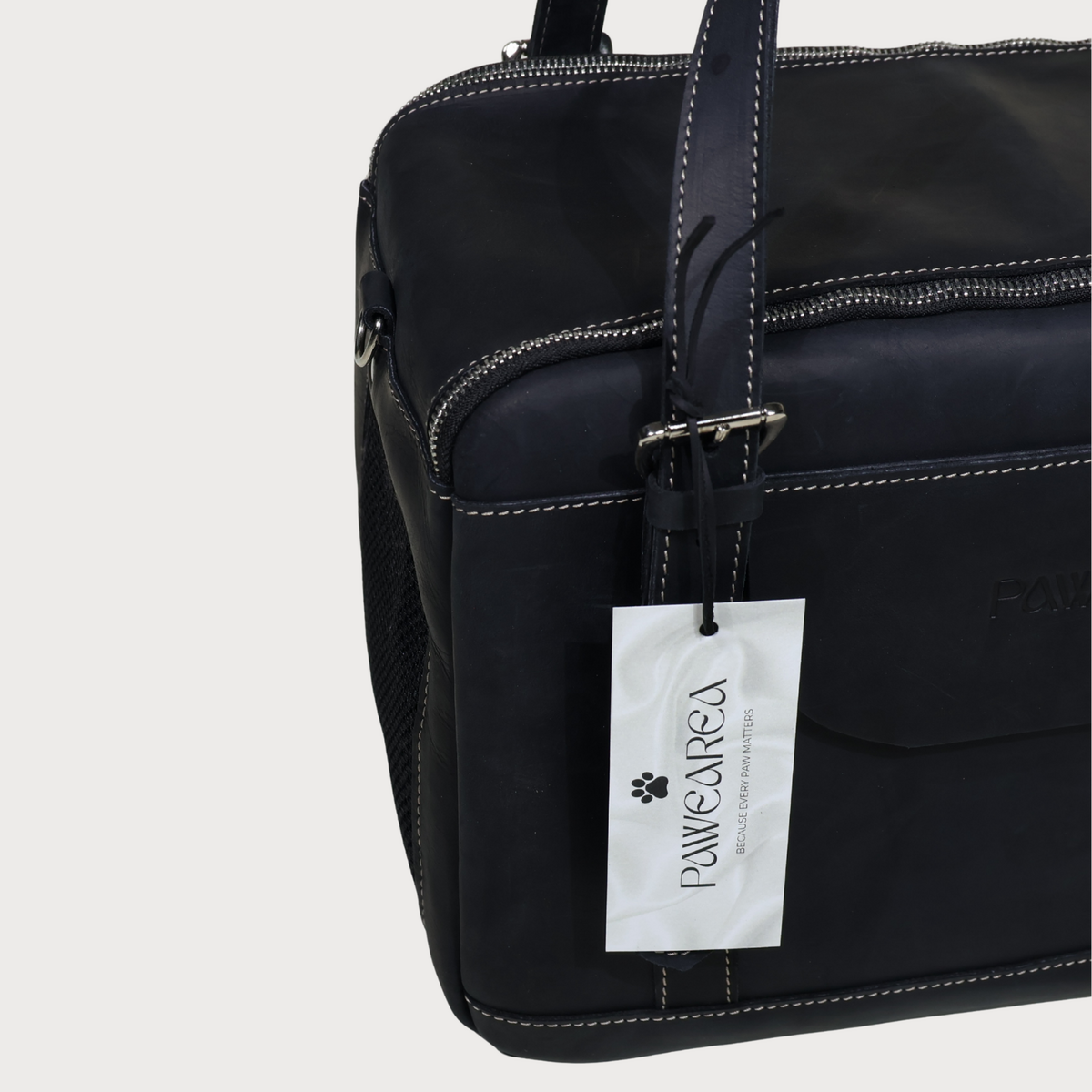 LEATHER PET CARRIER Luxury Travel Bag