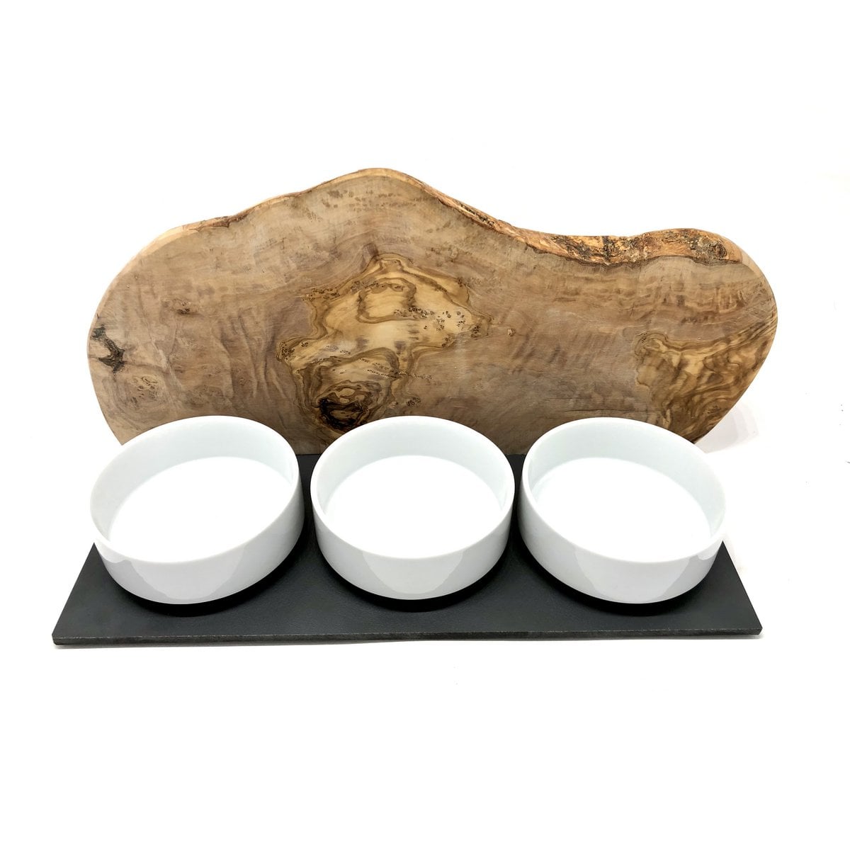 CATS ONLY Olive Wood Feeding Station