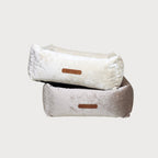 SAPPHIRE Luxury Dog Bed – Sculptural Marble Velvet, Orthopedic Support, Handmade in Europe