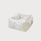SAPPHIRE Luxury Dog Bed – Sculptural Marble Velvet, Orthopedic Support, Handmade in Europe