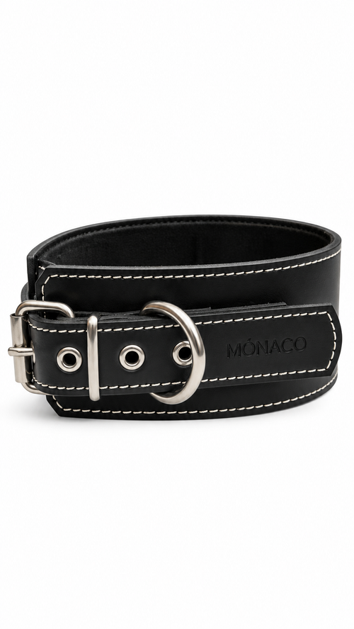Collar control negro Mónaco
