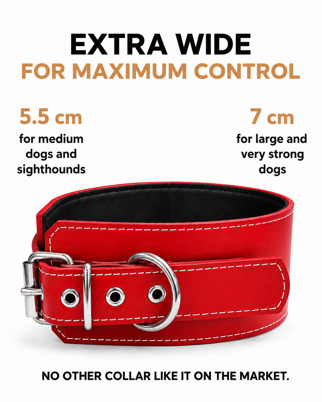 Collar Control Rojo Mónaco