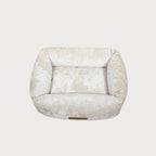 SAPPHIRE Luxury Dog Bed – Sculptural Marble Velvet, Orthopedic Support, Handmade in Europe