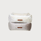 SAPPHIRE Luxury Dog Bed – Sculptural Marble Velvet, Orthopedic Support, Handmade in Europe
