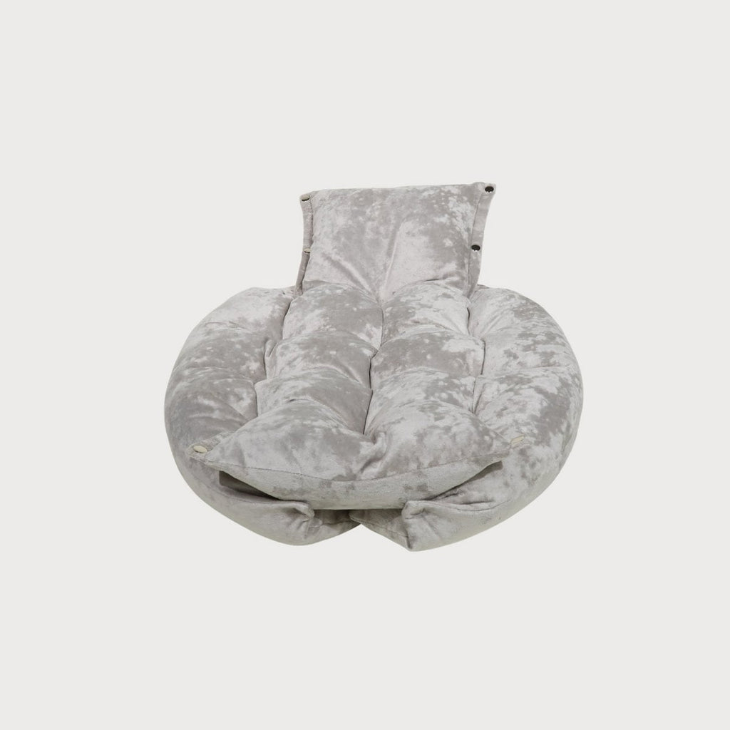 MALIBU Transformable Luxury Dog Bed – Marble Velvet, 2-in-1 Designer Pet Furniture, Handmade Europe