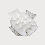 MALIBU Transformable Luxury Dog Bed – Marble Velvet, 2-in-1 Designer Pet Furniture, Handmade Europe