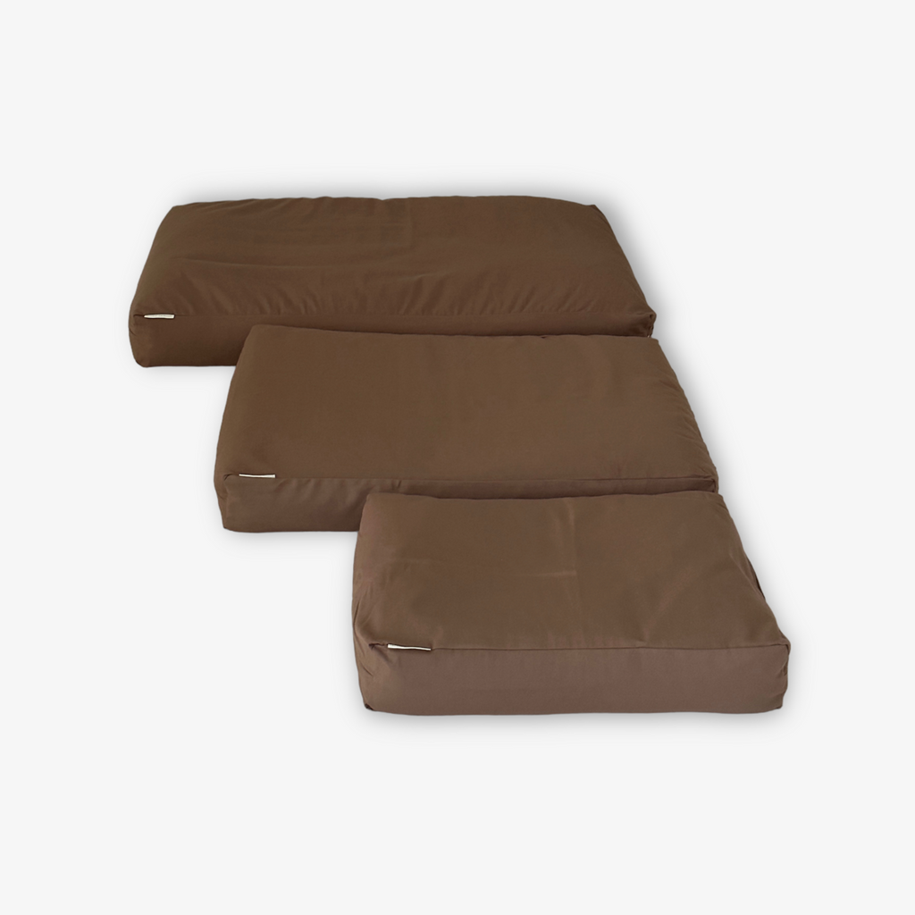 Dog & cat pillow | cotton | EPS pearl filling | mocha | size S | 70 x 50 x 15 cm
