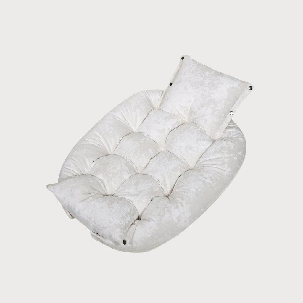 MALIBU Transformable Luxury Dog Bed – Marble Velvet, 2-in-1 Designer Pet Furniture, Handmade Europe