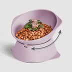 NE & NO Elevated Adjustable Silicone Cat Bowl