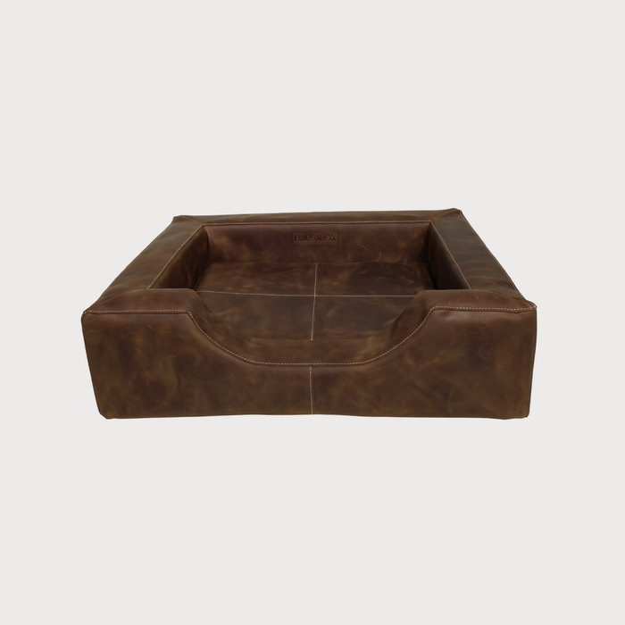 HERITAGE Full Grain Leather Dog Bed