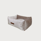 SAPPHIRE Luxury Dog Bed – Sculptural Marble Velvet, Orthopedic Support, Handmade in Europe