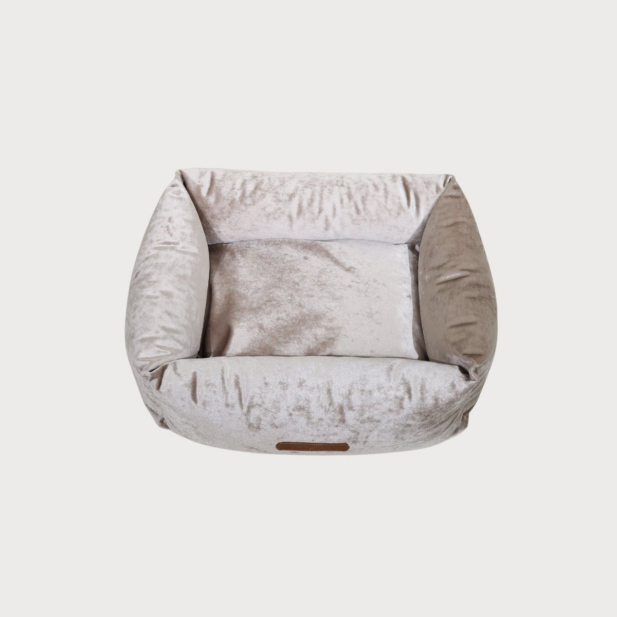 SAPPHIRE Luxury Dog Bed – Sculptural Marble Velvet, Orthopedic Support, Handmade in Europe