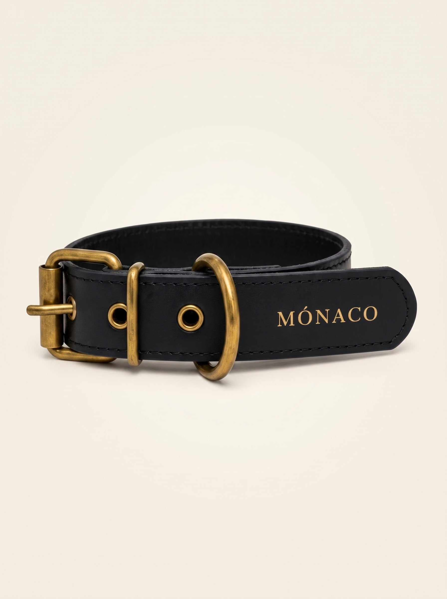 Collar Classic Negro Mónaco